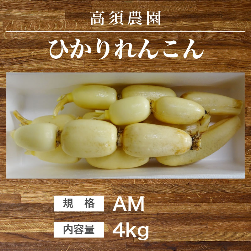新ひかりれんこん（規格：AM4kg）※5～6本